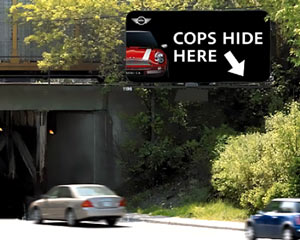 Cops Hide Here