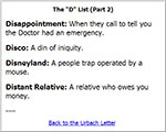 D List Part 2