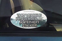 Anti Theft Sticker